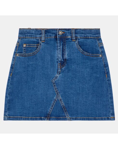 Jupe courte en Coton bio denim bleue