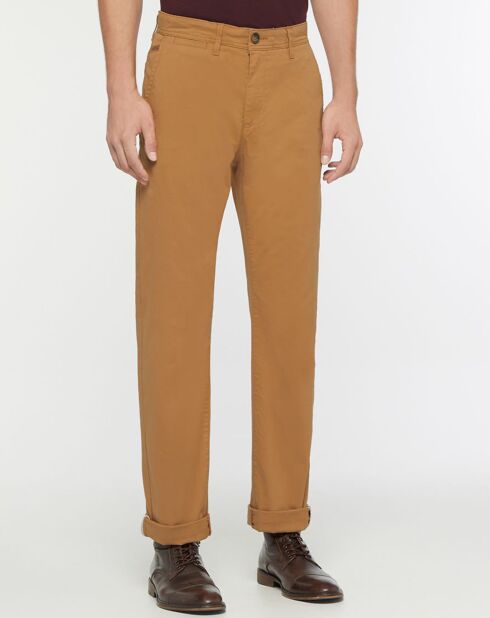 Pantalon Chino en Coton Bio Relax Kutrelax camel