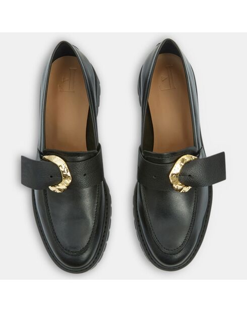 Mocassins en Cuir Stella noirs