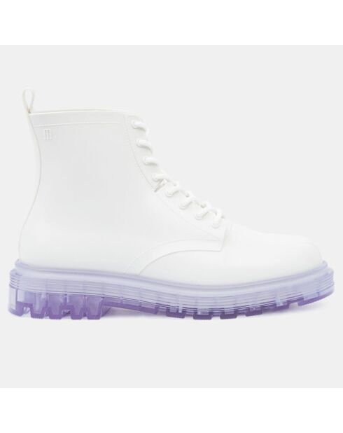 Boots Coturno blanches