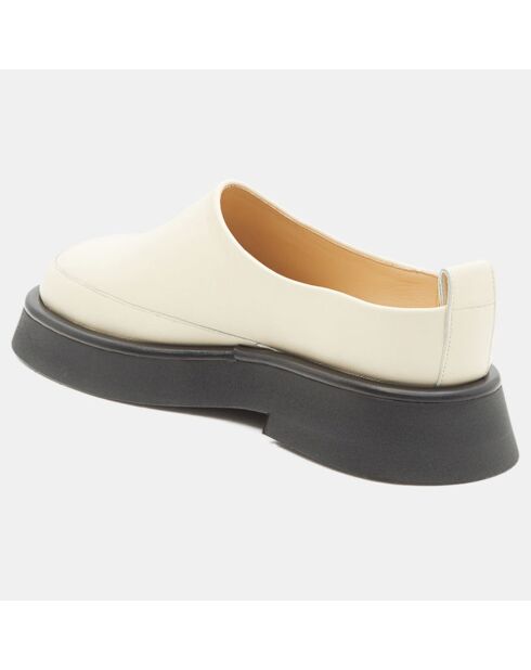 Sabots en Cuir Twig blancs