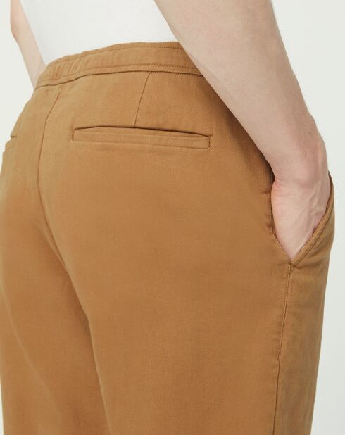 Pantalon droit Lujog camel