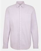 Chemise droite Oxford Lixdye violet clair