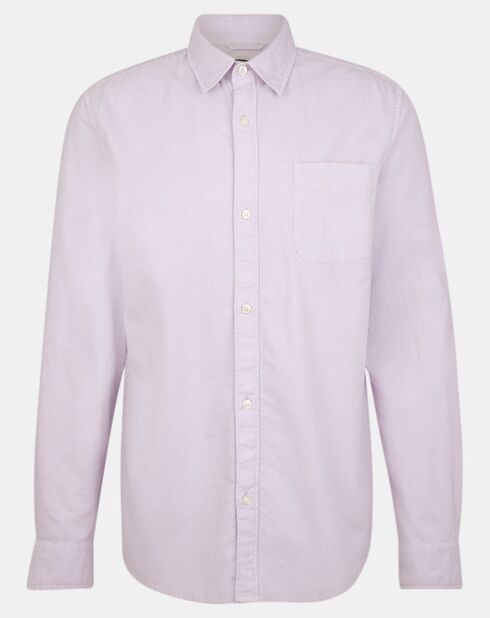 Chemise droite Oxford Lixdye violet clair