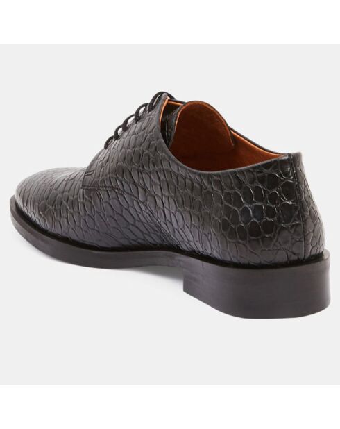 Derbies en Cuir gros grain noires