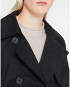 Trench long en Toile de Coton bio Chopin noir