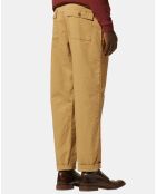 Pantalon Chino décontracté Kurip Ripstop à carreaux beige foncé