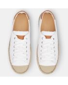 Espadrilles en Cuir Danny blanches