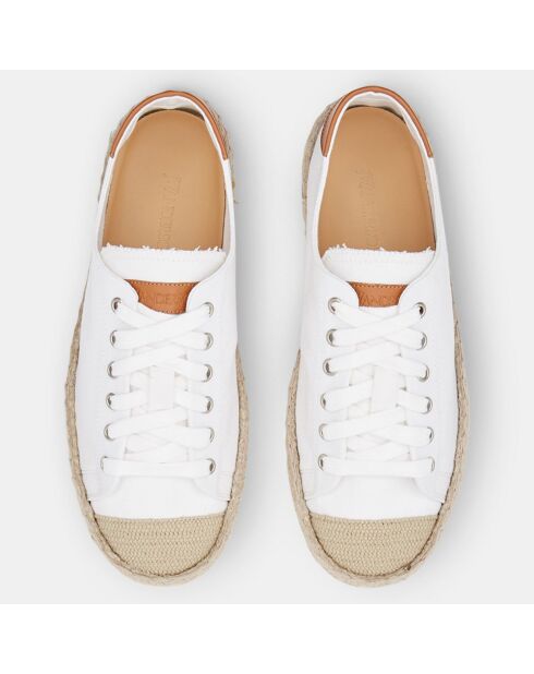 Espadrilles en Cuir Danny blanches