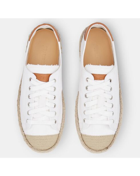 Espadrilles en Cuir Danny blanches