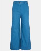 Pantalon 7/8 en twill de coton biologique Clément bleu foncé