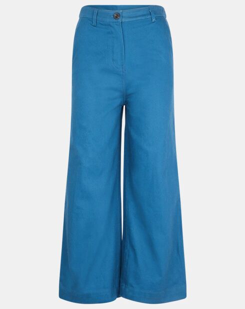 Pantalon 7/8 en twill de coton biologique Clément bleu foncé