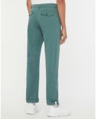 Pantalon Chino en Coton Bio Relax Kutrelax vert