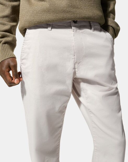 Pantalon Chino droit Kutdroit  blanc