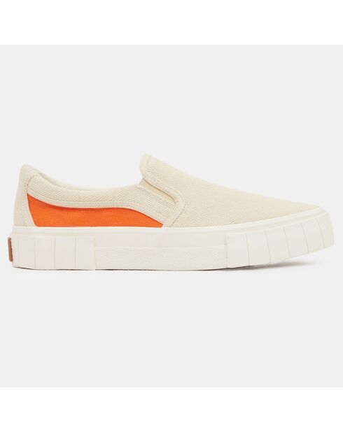 Slip On en Coton Bio Yess beige/Orange