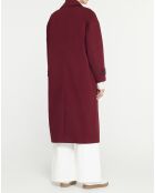 Imperméable long et oversize en Coton bio Louis bordeaux