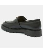 Mocassins en Cuir Stella noirs