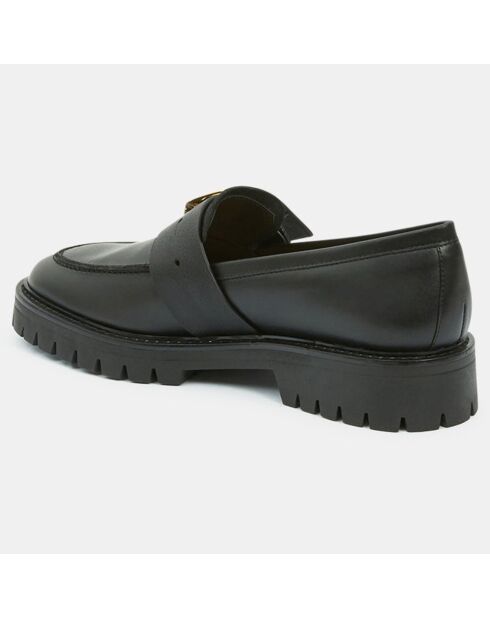 Mocassins en Cuir Stella noirs