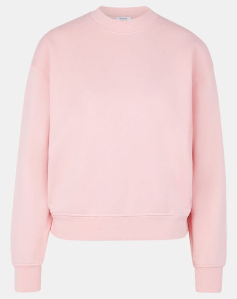 Sweat court en Coton bio molletonné Billie rose