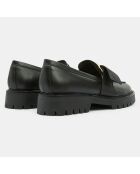 Mocassins en Cuir Stella noirs