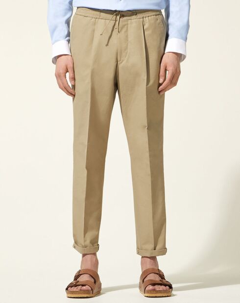 Pantalon droit Kujog beige