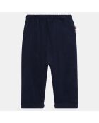 Pantalon en Coton milleraies Appo bleu marine