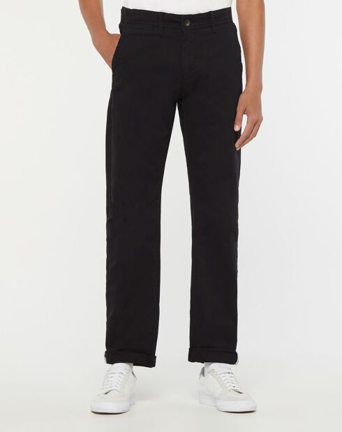 Pantalon Chino en Coton Bio Relax Kutrelax noir