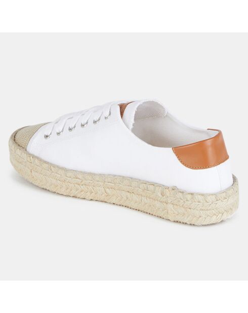 Espadrilles en Cuir Danny blanches