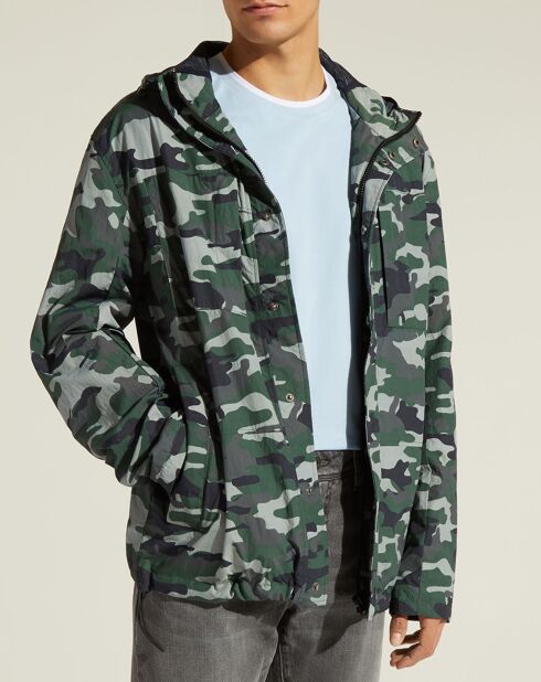 Blouson Déperlant Lawaypr vert/gris