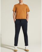 Pantalon droit Lujog bleu marine