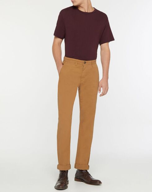 Pantalon Chino en Coton Bio Relax Kutrelax camel