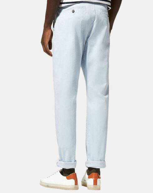 Pantalon Chino slim en Coton Bio Kutslim bleu clair