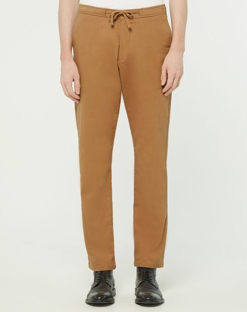 Pantalon droit Lujog camel