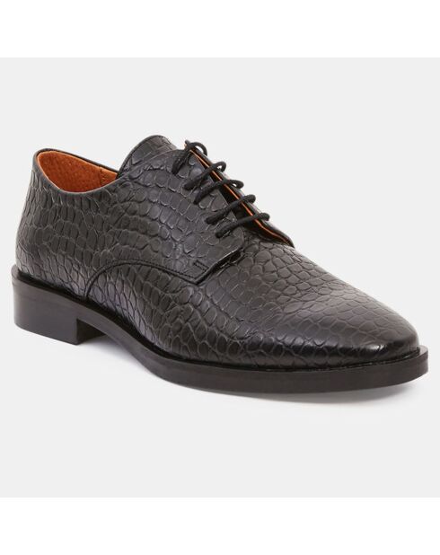 Derbies en Cuir gros grain noires