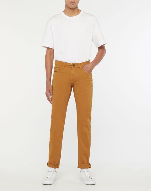 Pantalon slim Kuflex Flex camel