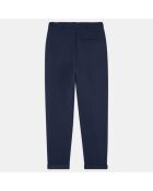 Pantalon de Jogging en Coton bio mélangé droit marine