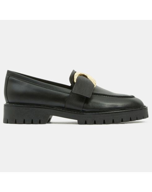 Mocassins en Cuir Stella noirs