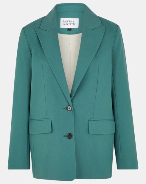 Blazer droit en Laine mélangée Cléo Oversize vert