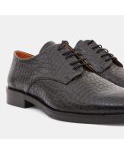 Derbies en Cuir gros grain noires