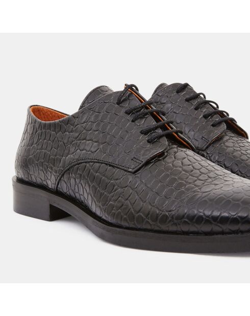 Derbies en Cuir gros grain noires