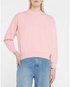 Sweat court en Coton bio molletonné Billie rose