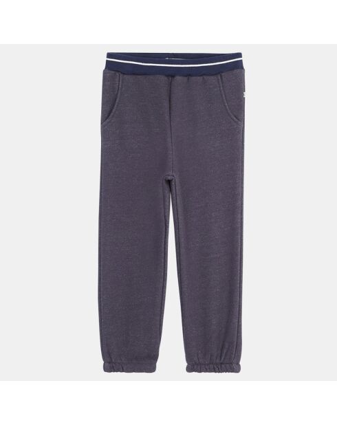 Pantalon de jogging en Coton molletonné Cirilo bleu marine