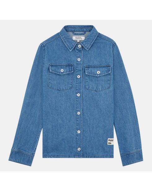 Chemise en Coton denim Jahnis bleue