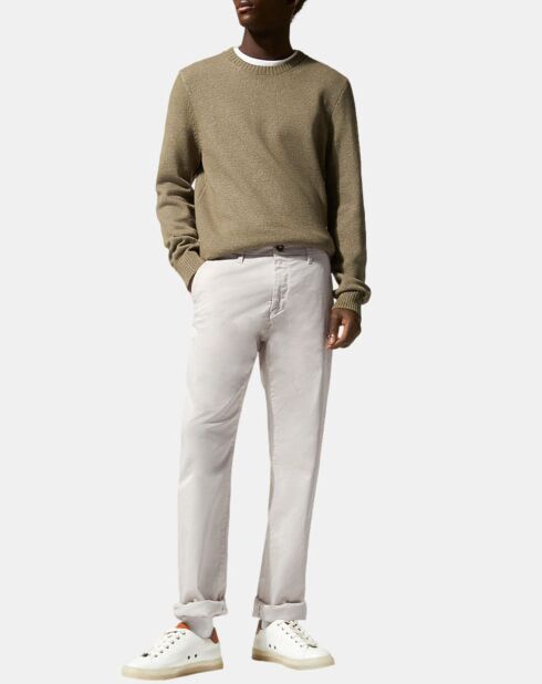 Pantalon Chino droit Kutdroit  blanc