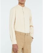 Chemise slim Limao beige