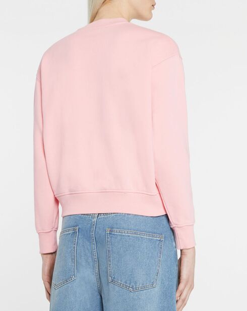 Sweat court en Coton bio molletonné Billie rose