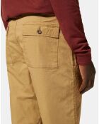 Pantalon Chino décontracté Kurip Ripstop à carreaux beige foncé