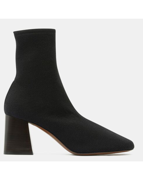 Bottines à Talon noires - Talon 7,5 cm