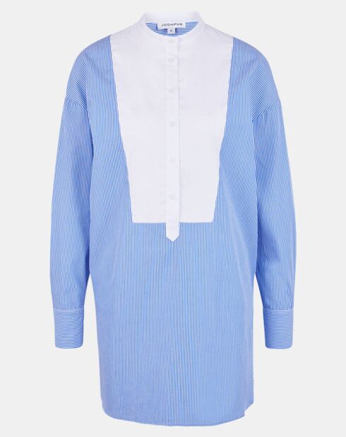 Blouse Mido à rayures bleue