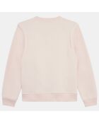 Sweat en Coton molletonné Jofrette rose pâle